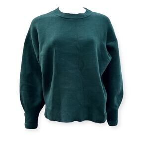 All:Row Womens Green Long Sleeve Sweatshirt Size Medium